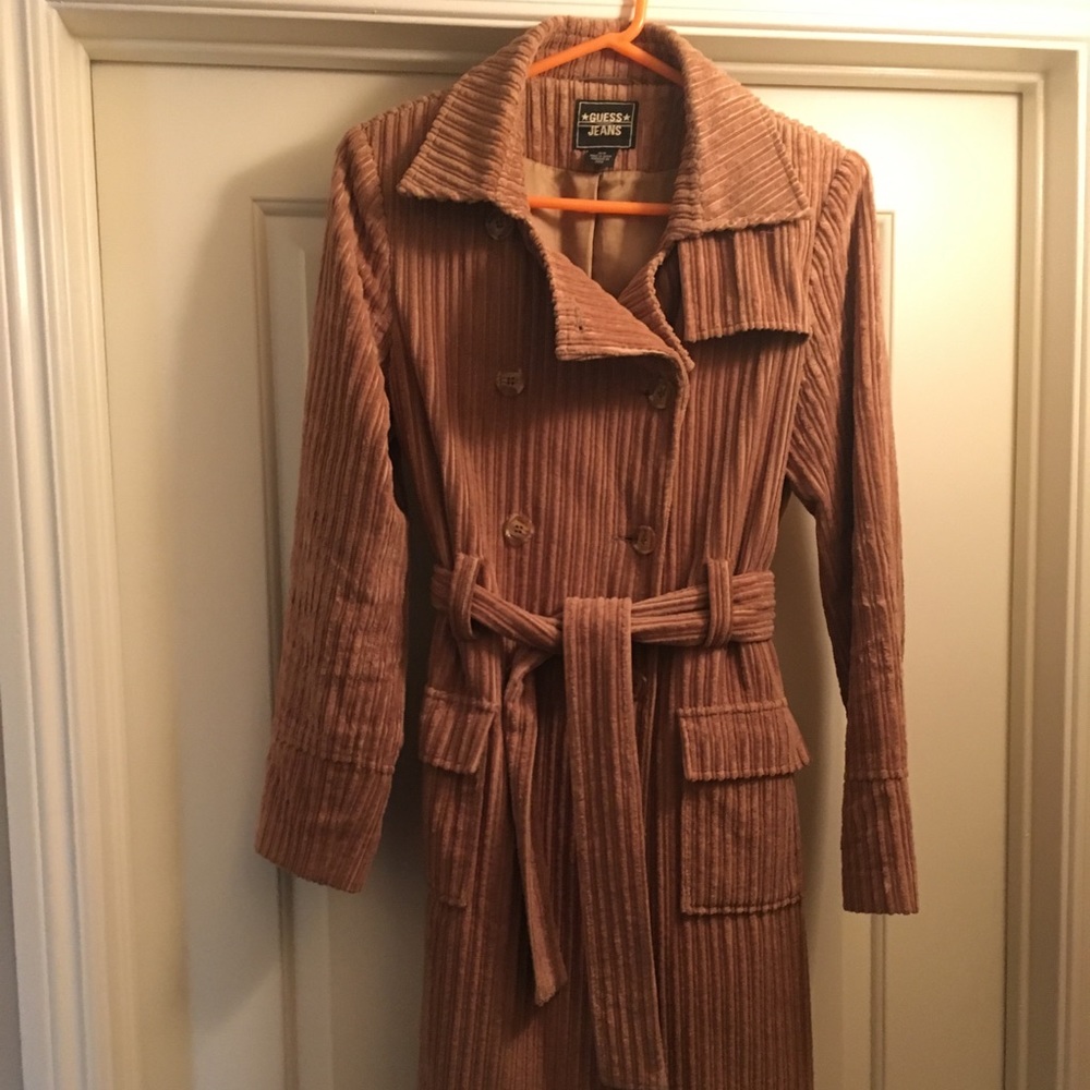 Guess corduroy trench